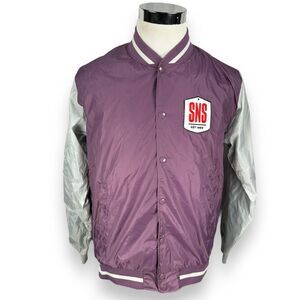 SNS Fryken Varsity Jacket Men’s Large Purple Sneakersnstuff Sneakers Stuff New